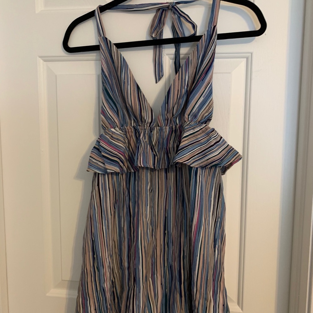 Stripes halter dress